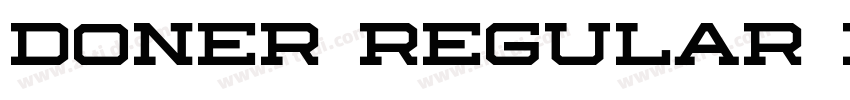 Doner Regular Displa字体转换